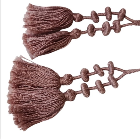 Ulla Johnson Dani Tassel Heels Rose Suede - Picture 8 of 16